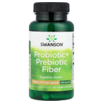 Probiotico + Fibra Prebiotica 1B CFU - 60 caps veg / Swanson
